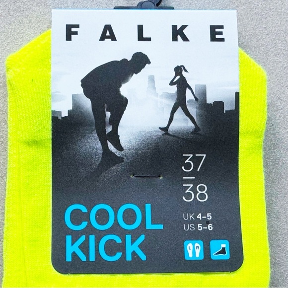 Highlighter Yellow Falke Cool Kick Socks - Picture 6 of 8